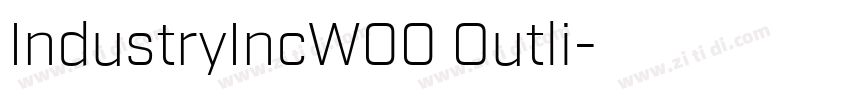 IndustryIncW00 Outli字体转换